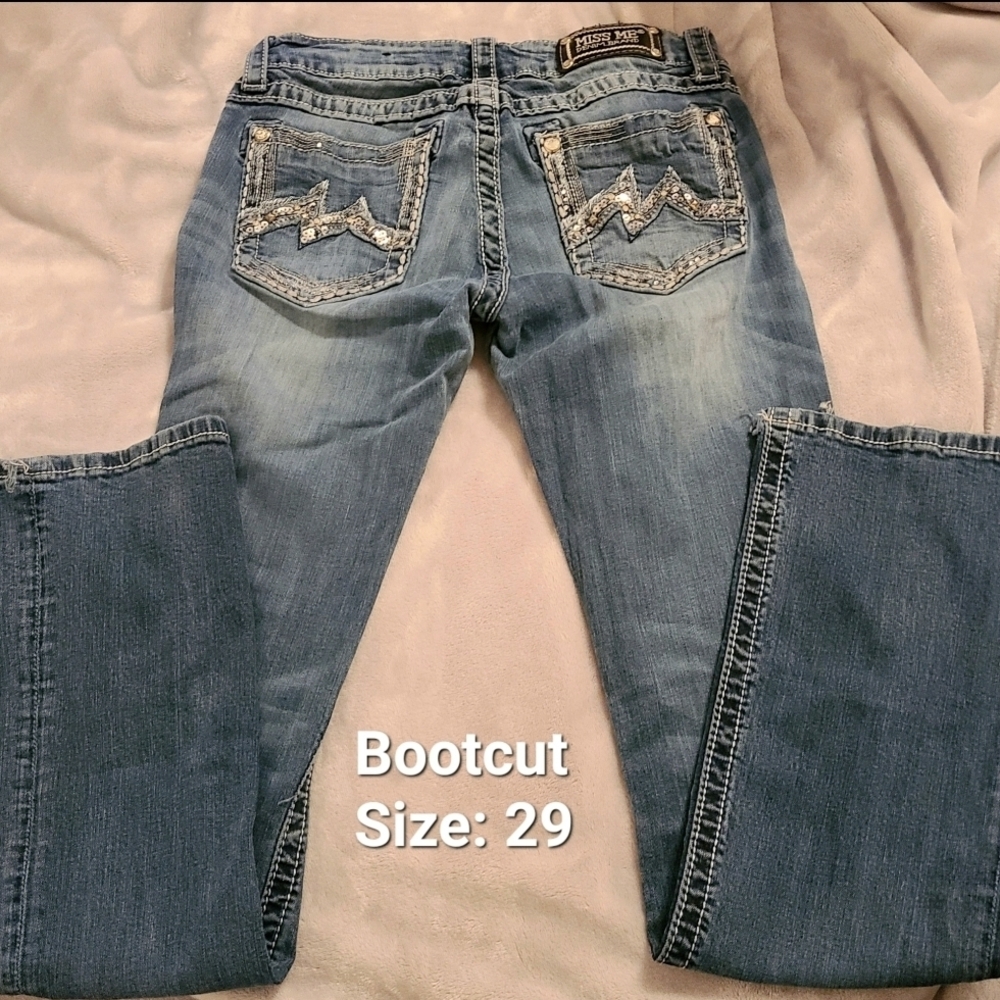 Miss Me Blue Bootcut Jeans